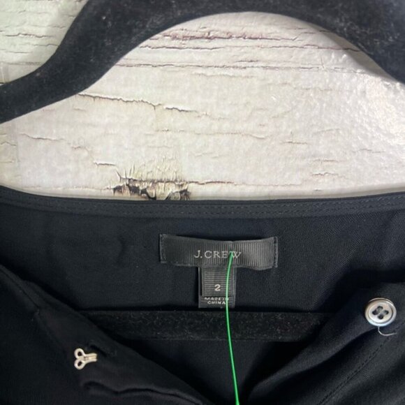 J. Crew Black 3/4 Sleeve Relaxed Blouse size 2 - Picture 6 of 9